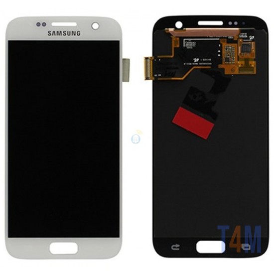 SAMSUNG S7/G930F (GH97-18523D/18757D/18761D) TOUCH+LCD WITHOUT FRAME SERVICE PACK BRANCO ORIGINAL